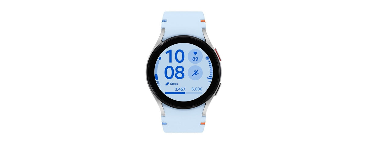 Samsung Galaxy Watch FE 40mm Smartwatch Silver Blue Band (2024) SM-R861NZSAXAA