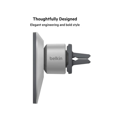 Belkin MagSafe Compatible Car Phone Magnetic Mount, Air Vent Phone Holder for iPhone 14,13,12,11 Series WIC003BTGR