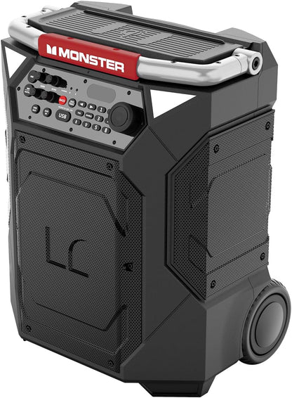 Monster - Rockin’ Roller 360 Indoor/Outdoor Portable Bluetooth Speaker - Black MNRR360