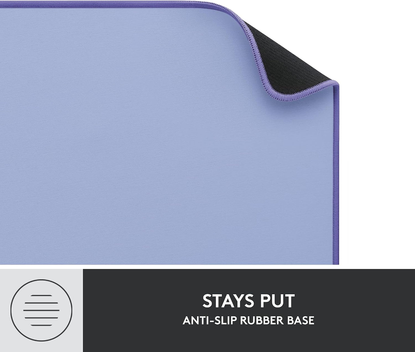 Logitech Studio Series Non-Skid Desk Mat, Lilac 956-000148