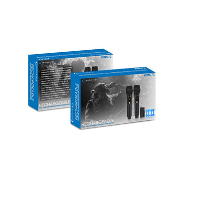 Technical Pro WMU72 2-Person Wireless Handheld Microphone System with USB-Powered Plug-In Receiver (2.4 GHz)