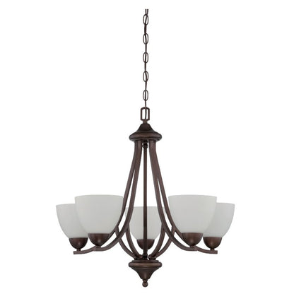 Sunset 5-Light Preston Ceiling Chandelier 100W Provincial Bronze - F16085-64