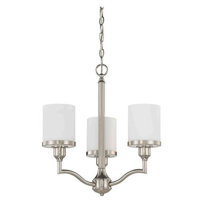 LUMINANCE Chandelier Payton 3 Lights Satin Nickel - F21003-80
