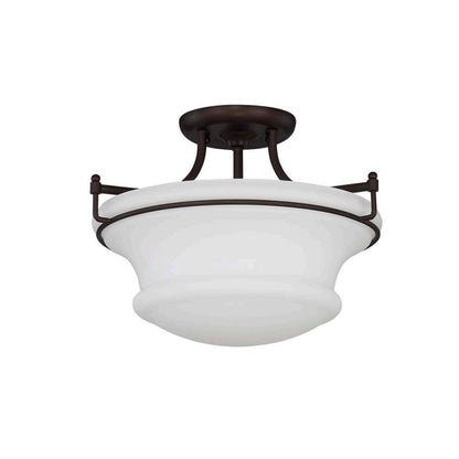 Sunset Valare 3-Light 100W MB Semi-Flush Provincial Bronze F23008-64