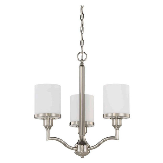 LUMINANCE Chandelier Payton 3 Lights Satin Nickel - F21003-80