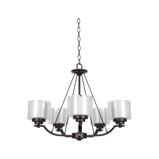 Sunset Lighting Sunset 5-Light Abbot Chandelier 100W Provincial Bronze - F17005-64