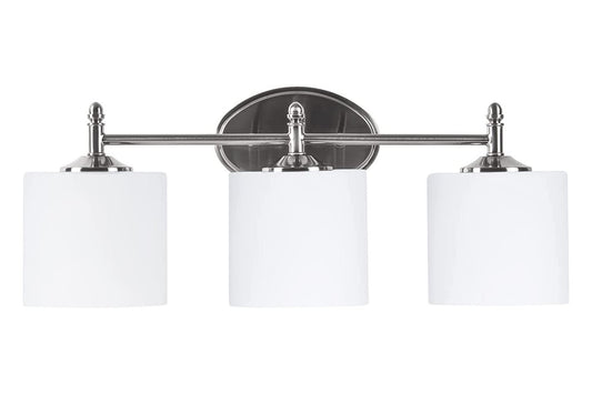 Sunset Lighting Vanity 3-Light 100W MB Bright Satin Nickel - F11003-80