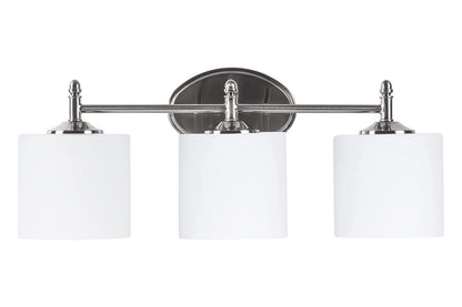 Sunset Lighting Vanity 3-Light 100W MB Bright Satin Nickel - F11003-80