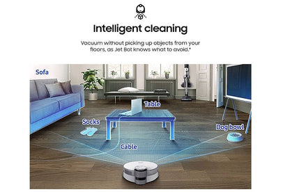 Samsung Jet Bot AI+ Robot Vacuum with Object Recognition VR50T95735W/AA