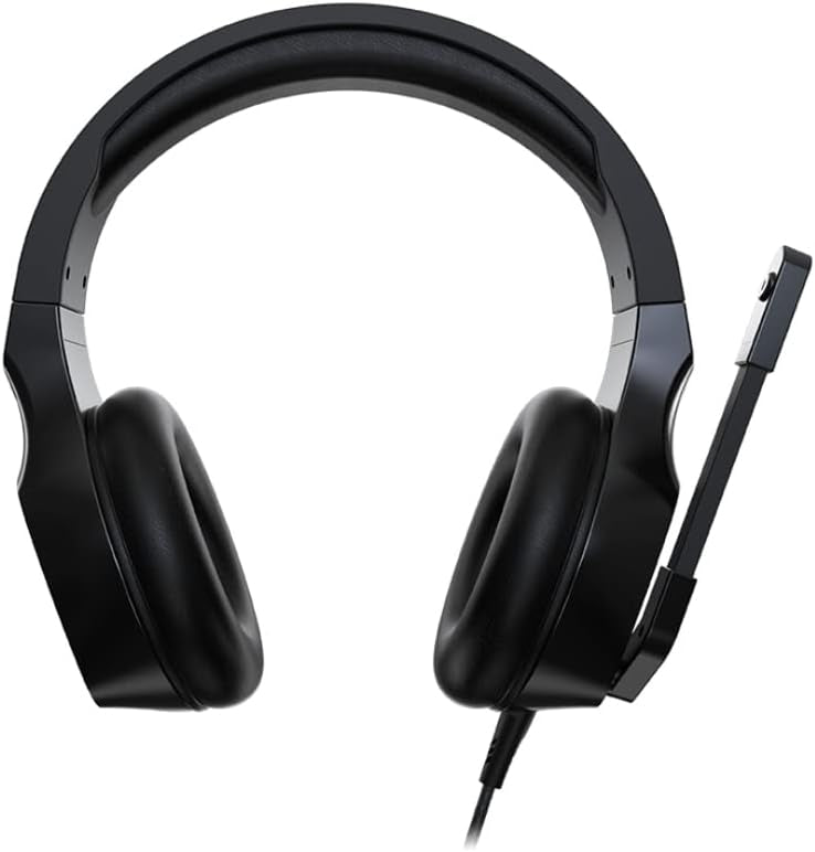 Acer Nitro Gaming Headset with Flexible Omnidirectional Mic, Adjustable Headband, Black NHW820