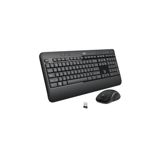 Logitech - MK540 Full-size Advanced Wireless Membrane Keyboard and Mouse Combo for PC - Black 920-008701