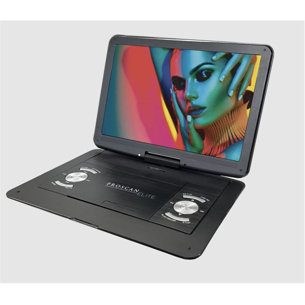 Proscan Elite 13.3" Portable CD/DVD Player w/ SD card slot & 3.5mm PEDVD1332