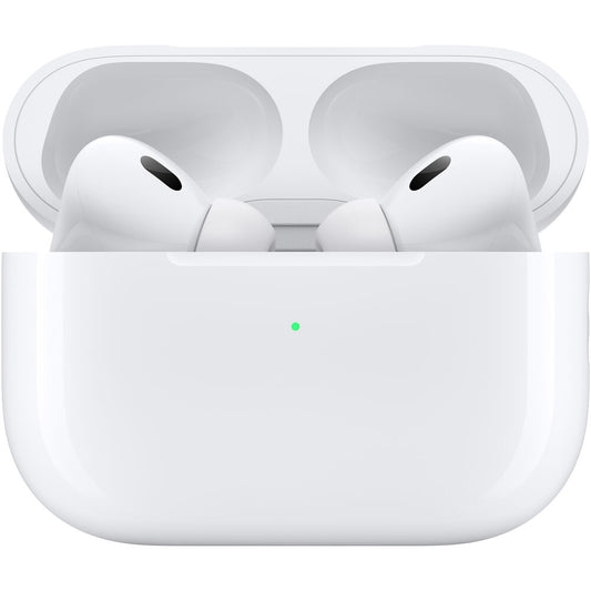Apple AirPods Pro 2 Active Noise Cancelling Earbuds w/ Hearing Aid Feature White MTJV3LL/A