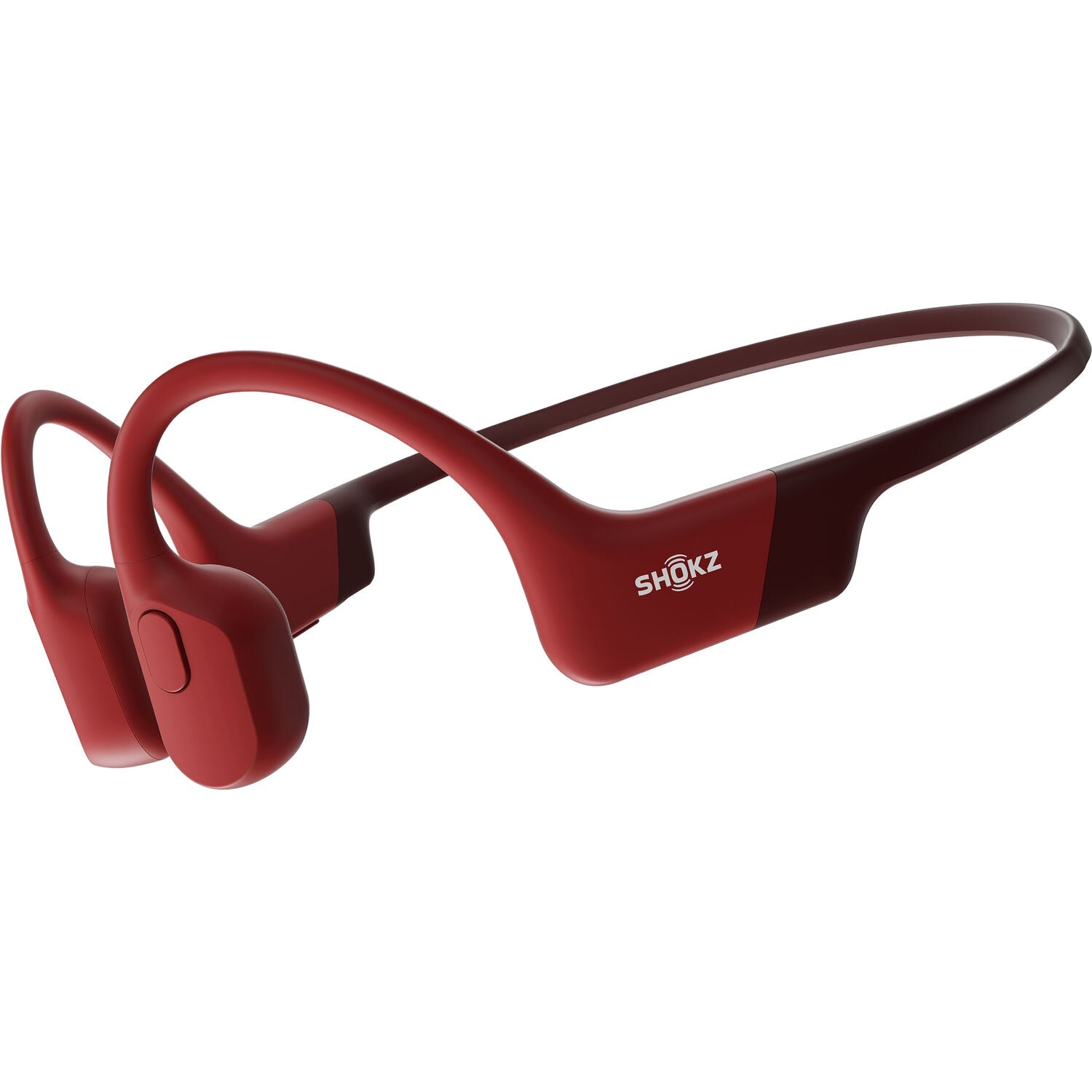 Shokz OpenRun Bone Conduction Open-Ear Endurance Headphones Red S803-S ...