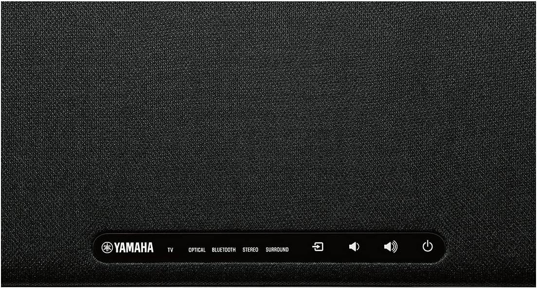 Yamaha SR-B20A Sound Bar with Built-in Subwoofers and Bluetooth, DTS Virtual:X, Black