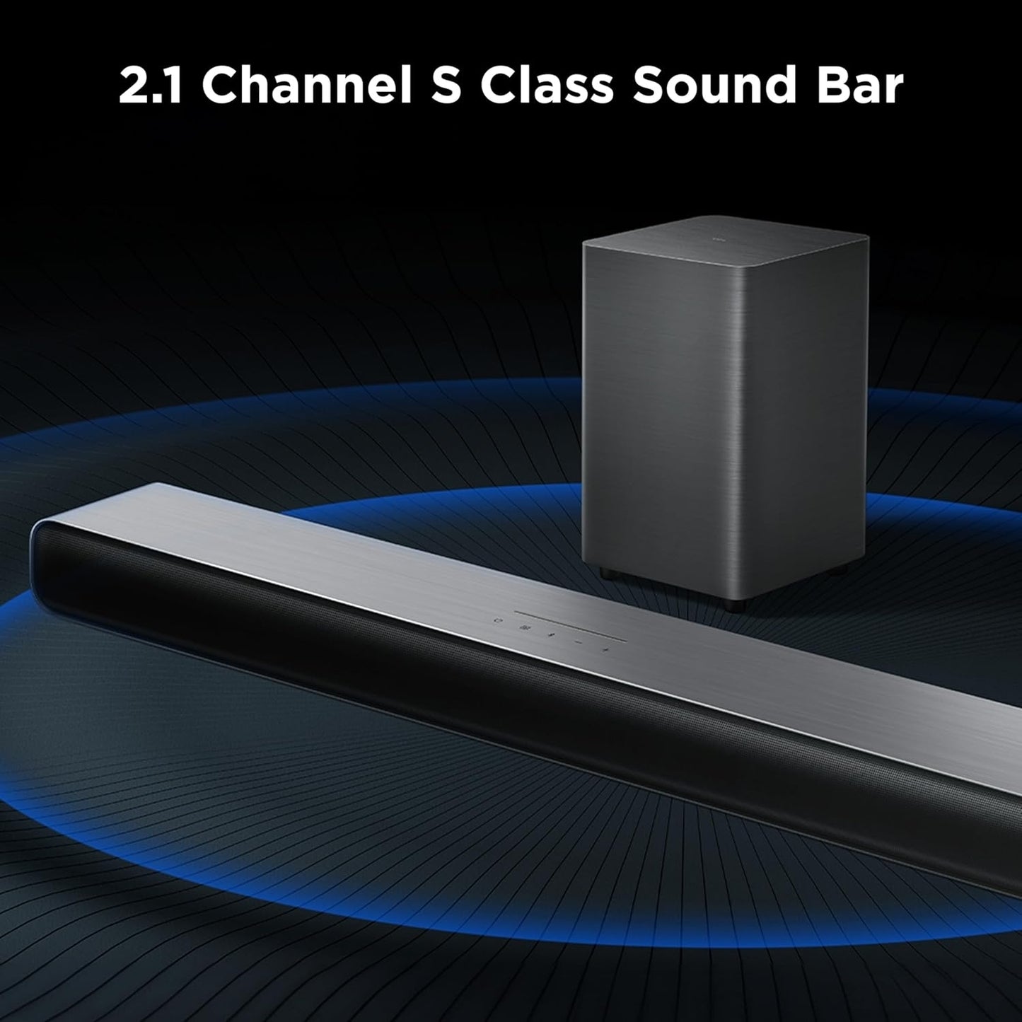 TCL S55H 2.1 Ch S-Class Soundbar w/ Wireless Subwoofer Dolby Atmos Black