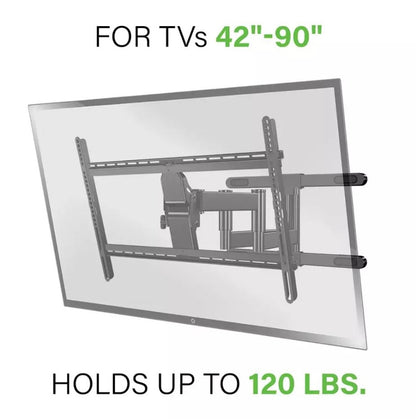 Sanus Decora Full-Motion TV Mount for 42"-90" TVs Up to 120 lbs. DLF225-B1 Black