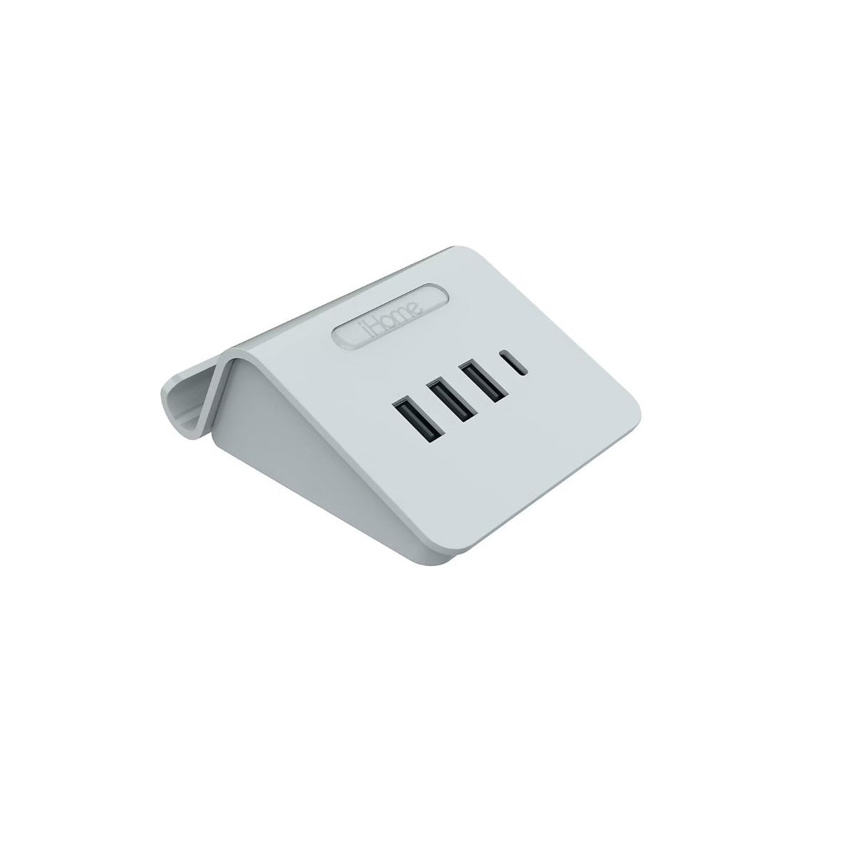 iHome 4 Port USB Charging Hub with Phone Holder - Gray 2IHCH2267G4L2