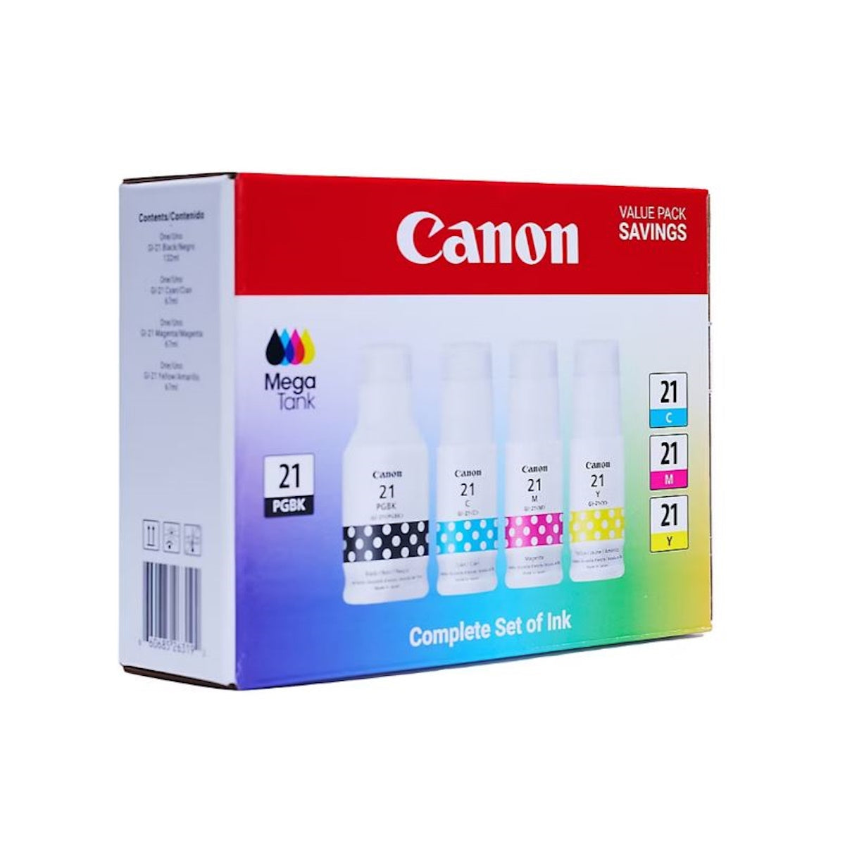 Canon GI-21 Four Color Ink Bottles 4526C005AA