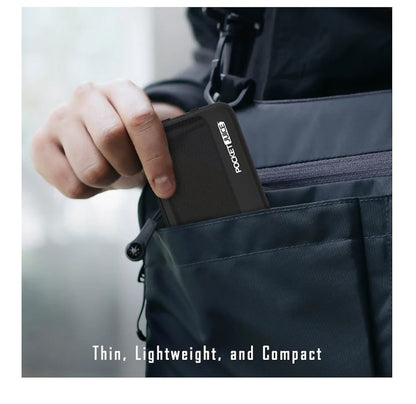 Pocket Juice - Endurance 10K Portable 10000 mah Power Bank and Charger with USB-C and Lightning Cables