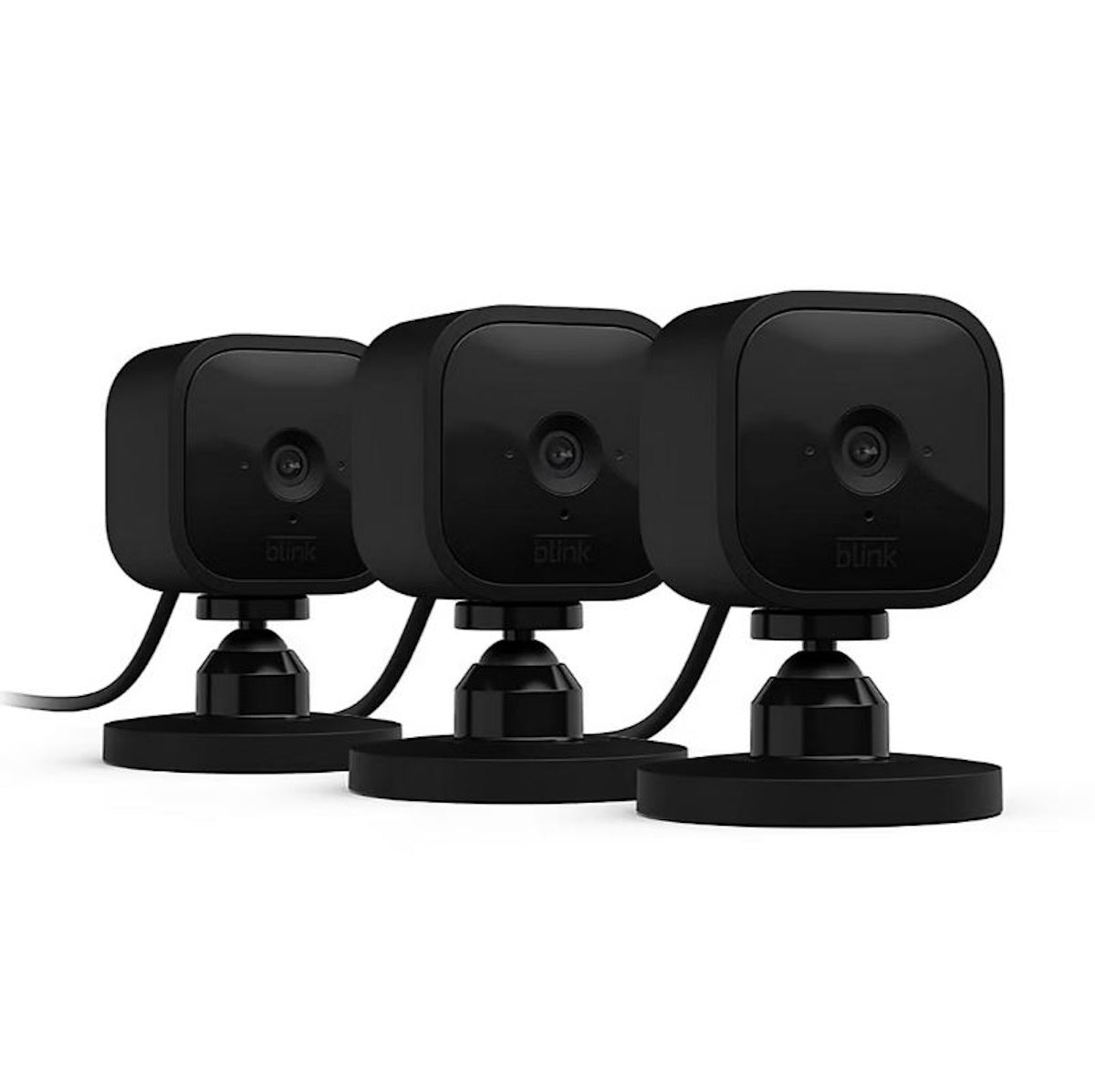 Blink Mini Indoor Security Camera 3‑Pack with Motion Detection and Alexa MINI3PKB