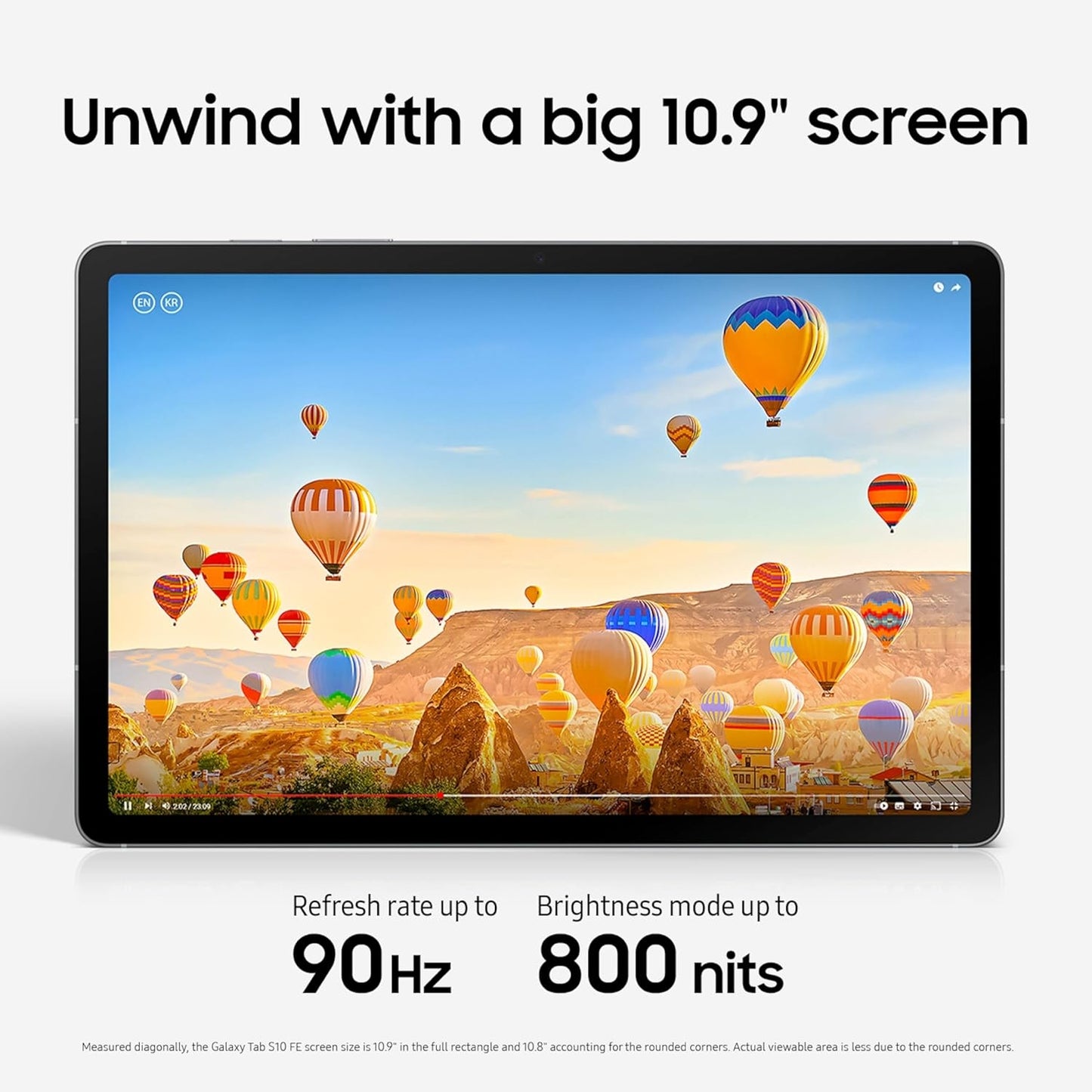 Samsung Galaxy Tab S10 FE 10.9" 256GB 12GB Wi-Fi w/ S-Pen Blue, 90Hz, 45W Fast Charging, Wi-Fi 6 & Bluetooth 5.3 - SM-X520NLBEXAR
