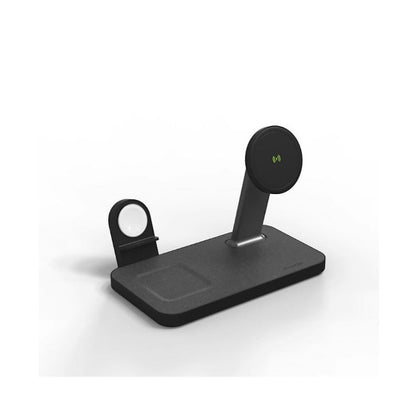 Mophie Snap+ 3-in-1 Charging Stand with Watch Adapters SNP-3N1-BYO Black