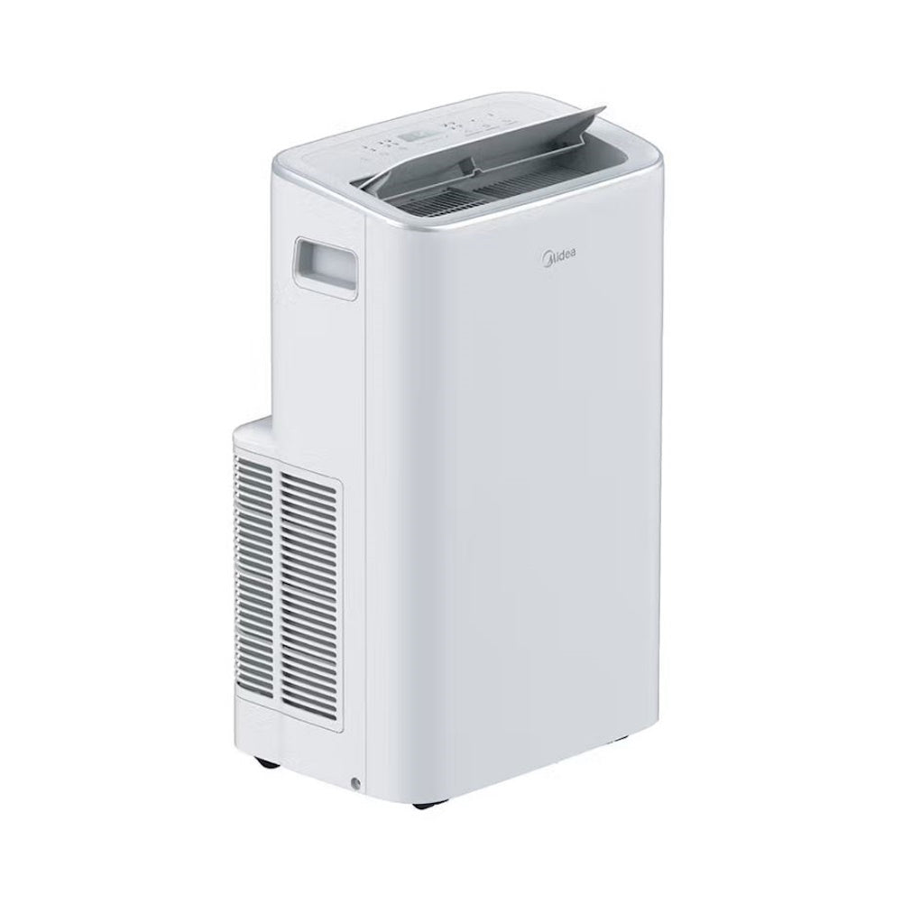 Midea 8,000 BTU DOE Smart Portable Air Conditioner, for spaces up to 350 sq. ft., 3-in1 Comfort: get cooling, dehumidification, & fan modes MAP08S1JWT-B