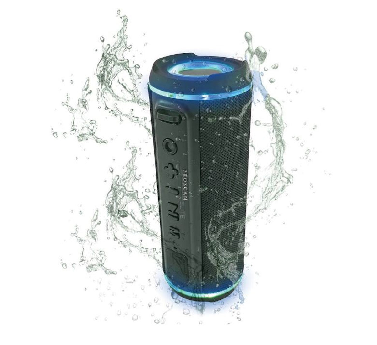 Proscan Elite Portable Light-up Waterproof Bluetooth Speaker with 360° Sound, FM Radio, PESP1708