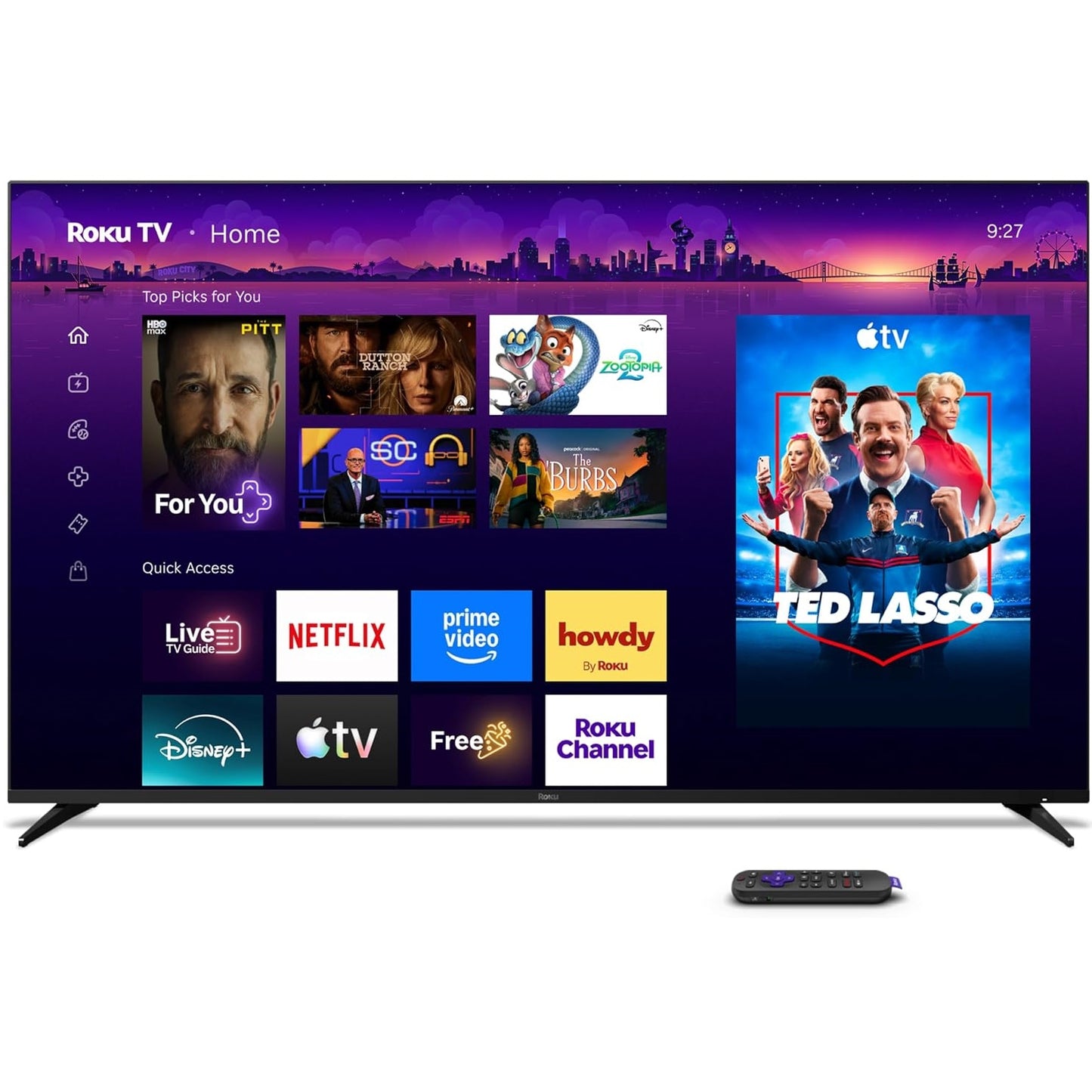 Roku - 55" Class Pro Series 4K QLED Mini-LED Smart RokuTV 55R8C5