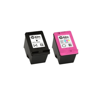 HP 62XL High Yield Ink Cartridge, Black & Tri-Color F6U02BN