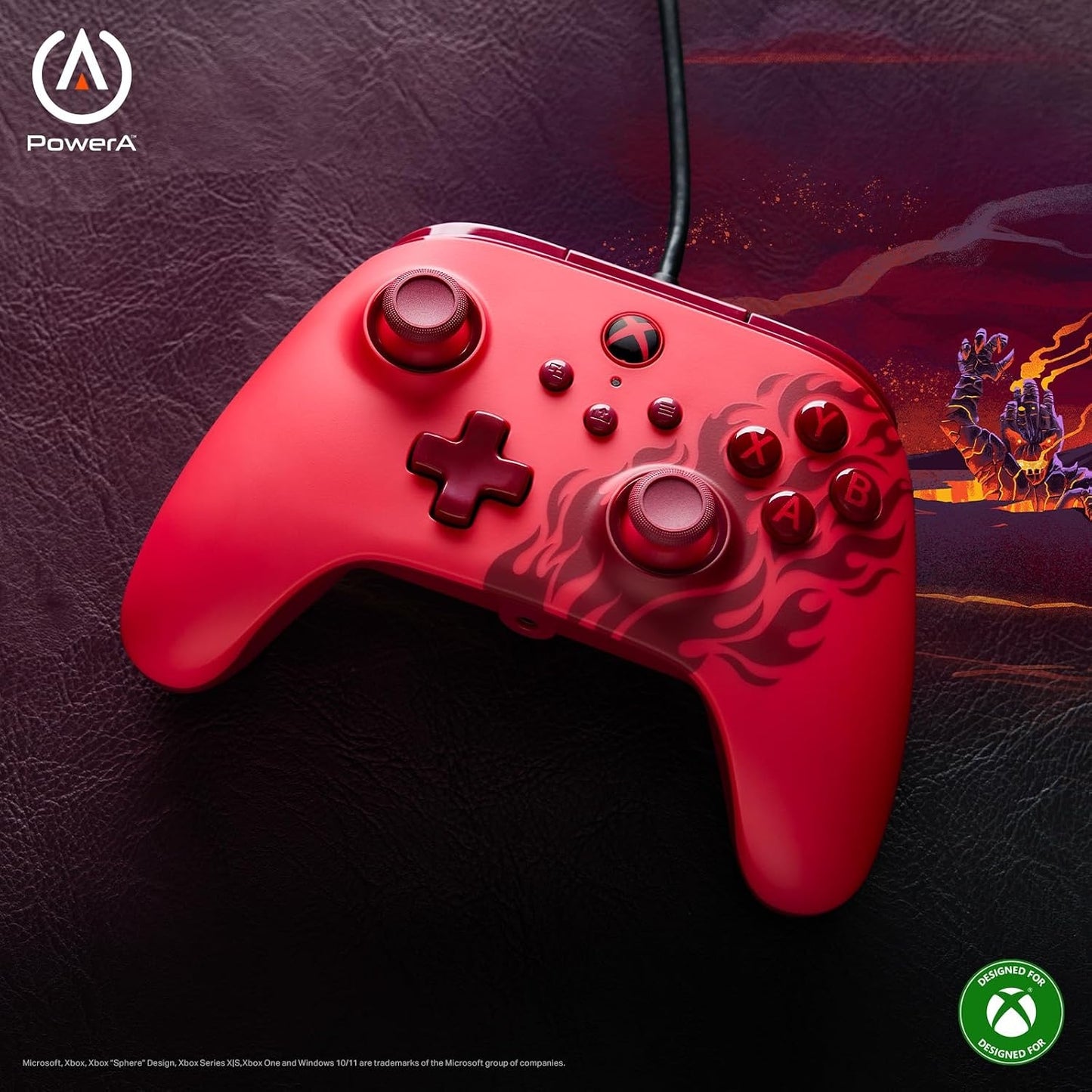 PowerA Advantage Wired Controller for Xbox Series X|S - Red Flame XBGP0521-01V