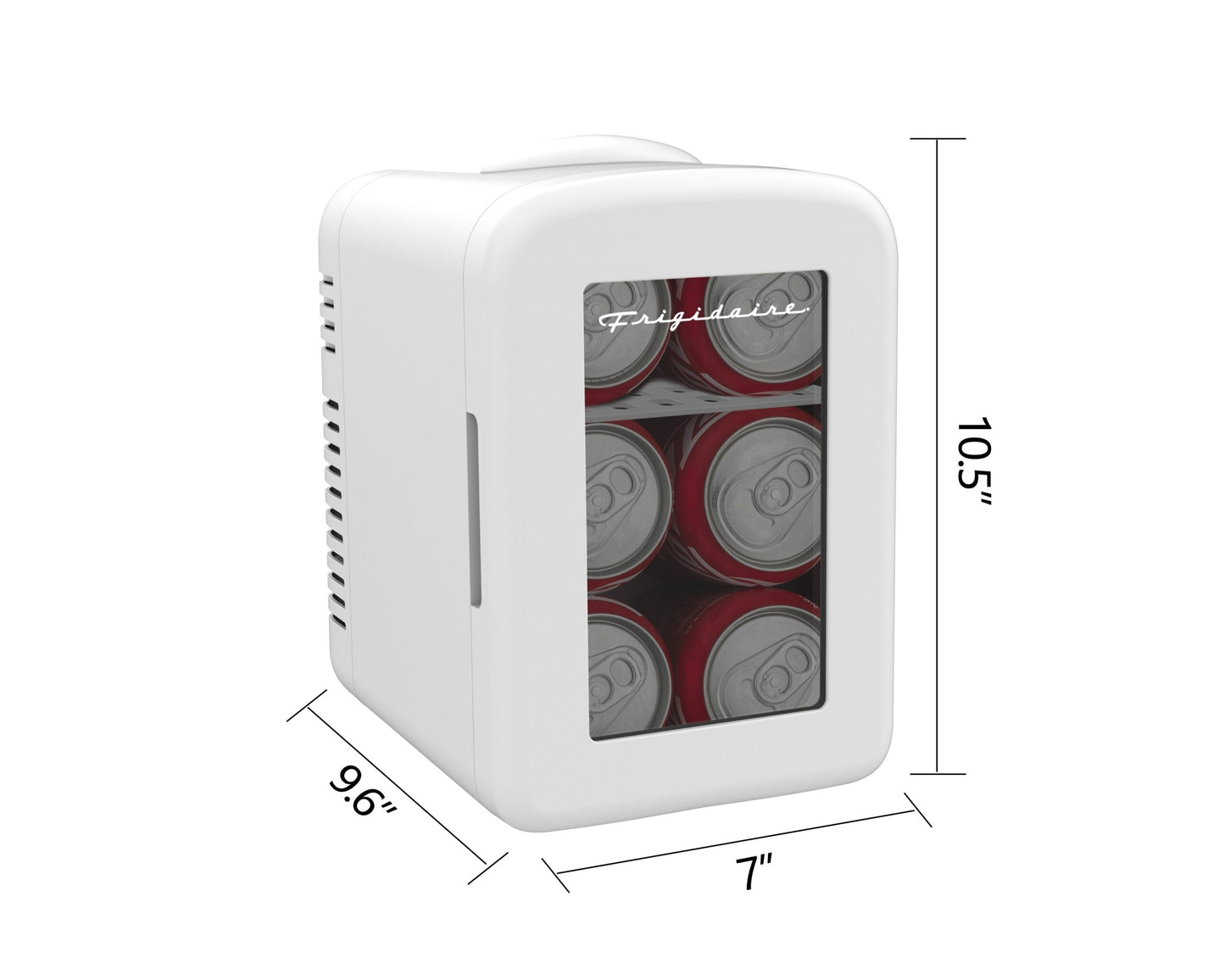 Frigidaire 6 Can Mini Personal Dorm Fridge Cooler Pink EFMIS190-WHITE