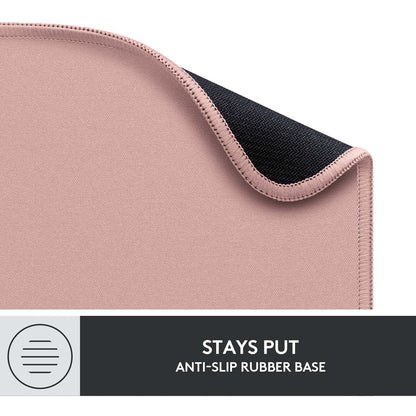 Logitech - Mouse Pad Studio Series with Spill-Resistant Surface (Medium) - Darker Rose