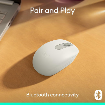 Logitech M196 Bluetooth Wireless Mouse, Compact and Portable Mouse, 12-Month Battery White 910-007438