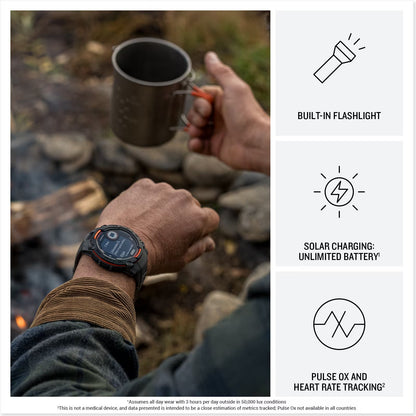 Garmin - Instinct 3 Solar GPS Smartwatch 45 mm Fiber-reinforced Polymer - Black with Black Band 010-02934-00