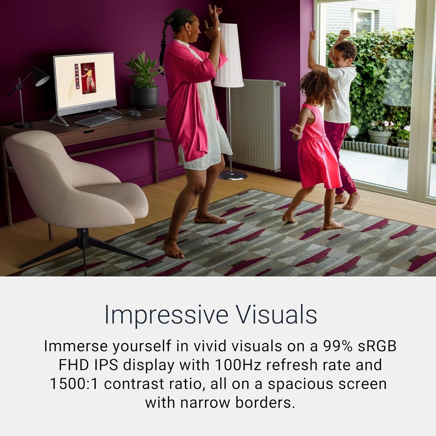 Dell 27" All-in-One Desktop, Intel Core 5 120U, 512GB/16GB, Win 11 Home, Keyboard & Mouse, EC27250