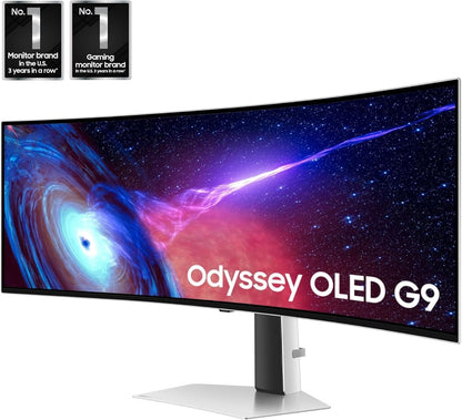 Samsung 49" 1440p 240Hz, 0.03ms Odyssey (G93SC) Series QD-OLED Curved Gaming Monitor LS49CG932SNXZA