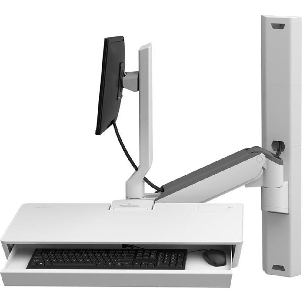 Ergotron CareFit Combo System with Worksurface Snow White 45-619-251