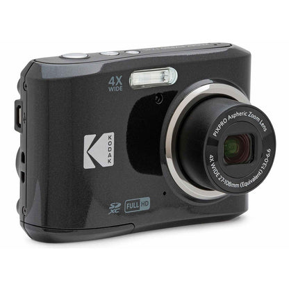 Kodak PIXPRO FZ45 16MP Digital Compact Camera 4X Optical­ Zoom, 27mm Wide Angle, ­2.7" LCD - Black