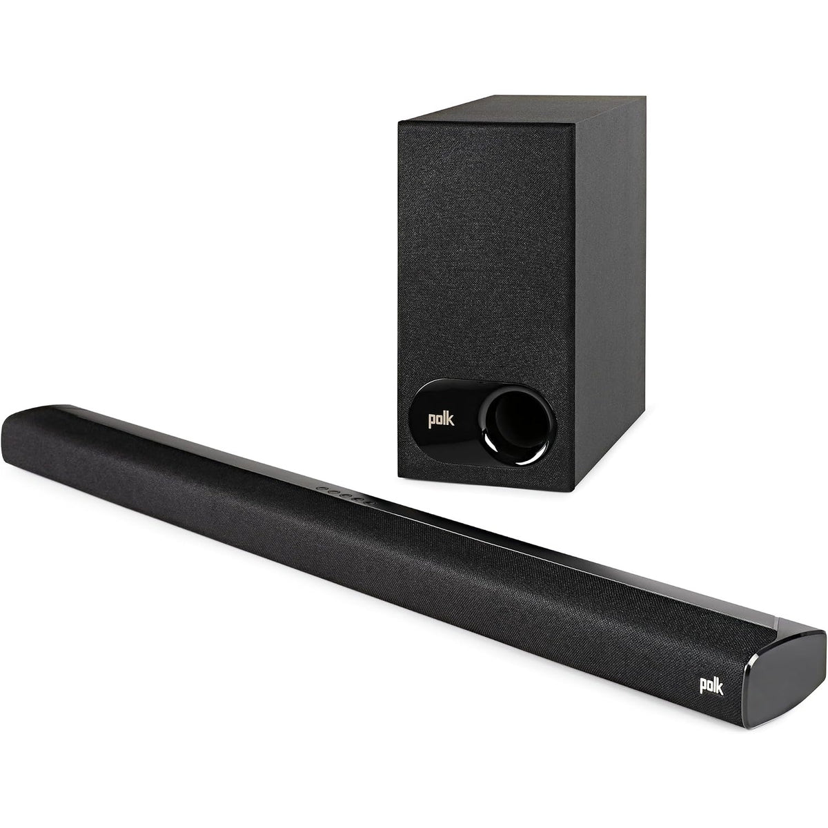Polk Audio - Signa S2 2.1 Ch Ultra-Slim Soundbar with Wireless Subwoofer and Dolby Digital - Black