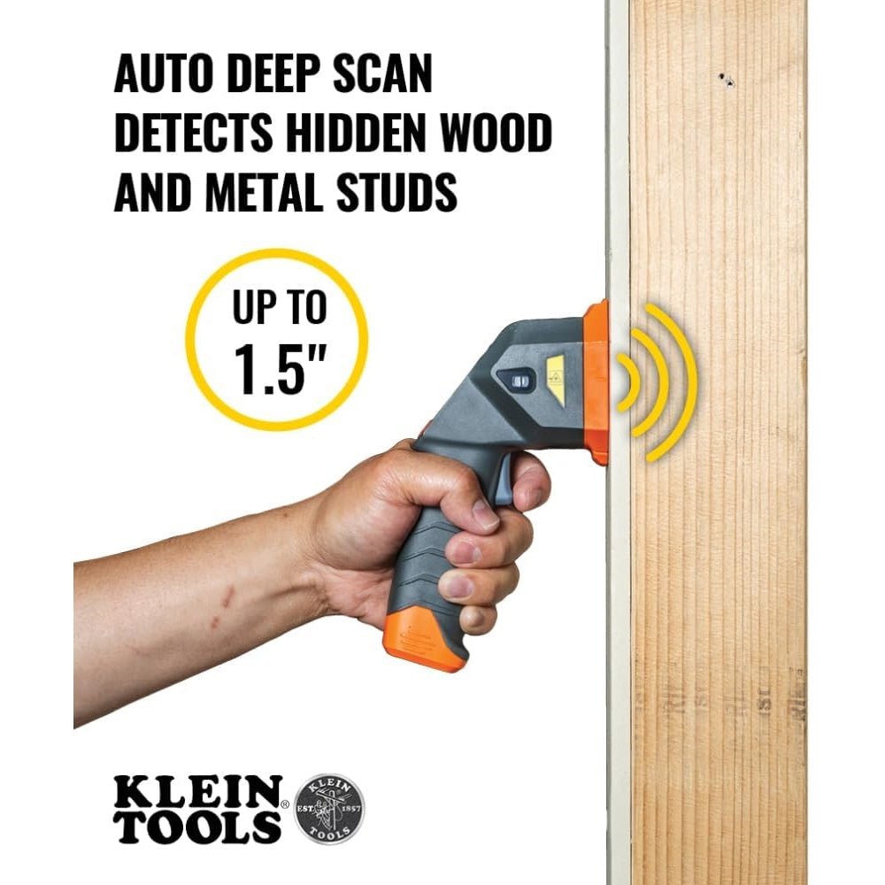 Klein Tools ESF150LL Laser Level Stud Finder, Bubble Level, Laser Class 3R; ≤5mW; 15-Foot in All Directions