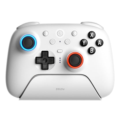 8BitDo Ultimate 2 Bluetooth Controller, Hall Effect Triggers with Charging Dock - White