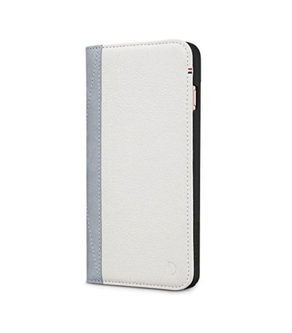 Decoded Leather White/Grey Wallet Case f/ iPhone 8 Plus / 7 Plus / 6s & 6 Plus