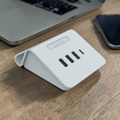 iHome 4 Port USB Charging Hub with Phone Holder - Gray 2IHCH2267G4L2