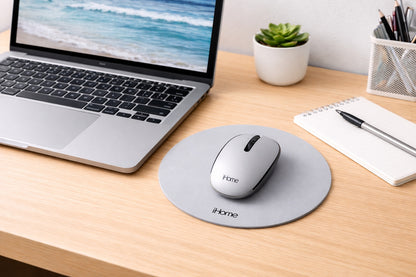 iHome 2.4G Wireless Mouse with Mousepad Bundle Grey 2IHMS2266G0L2