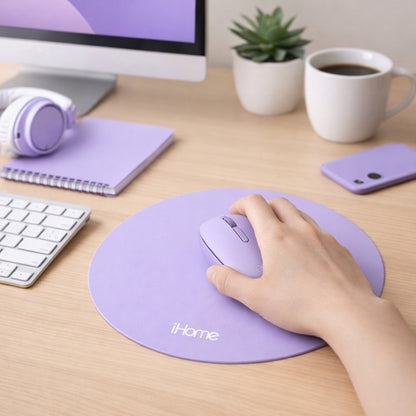 iHome 2.4G Wireless Mouse with Mousepad Bundle Purple 2IHMS2266H0L2