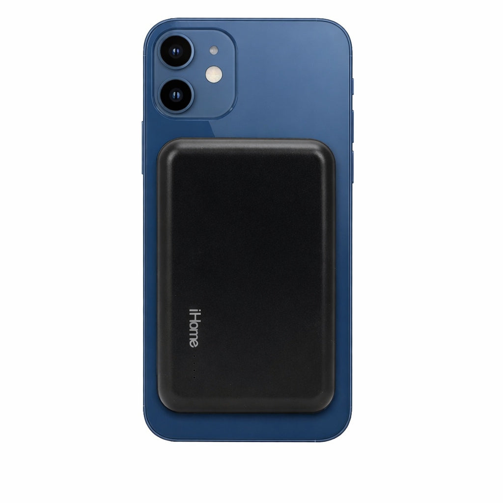 iHome 5000mAh Magnetic Portable Power with USB-A, Black 2IHPP1008BLKCB