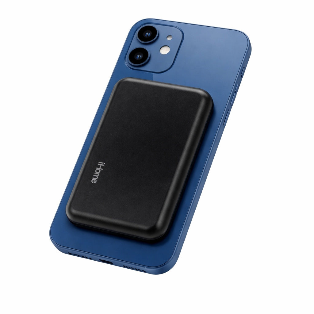 iHome 5000mAh Magnetic Portable Power with USB-A, Black 2IHPP1008BLKCB