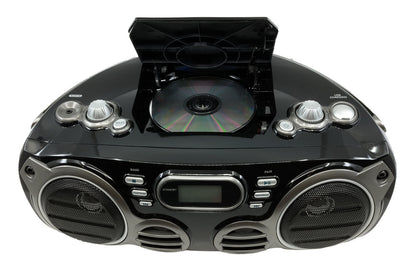 Proscan PRCD682BT Black Bluetooth Portable CD Radio Boombox with AM/FM Radio